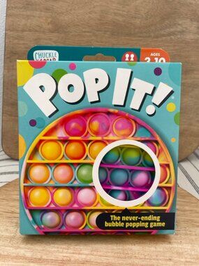 SALE! NWT Chuckle & Roar Pop It Bubble Popping Game Tie Dye Fidget Toy